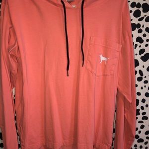 Victoria’s Secret pink orange sweatshirt